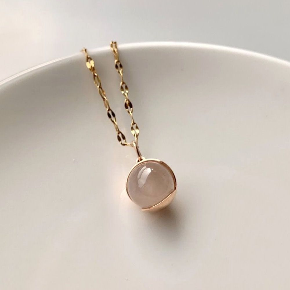 01 High Icy Round Bead Jadeite Pendant 2 High Icy Round Bead Jadeite Pendant