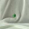 Icy Emerald Green Jadeite Pendant