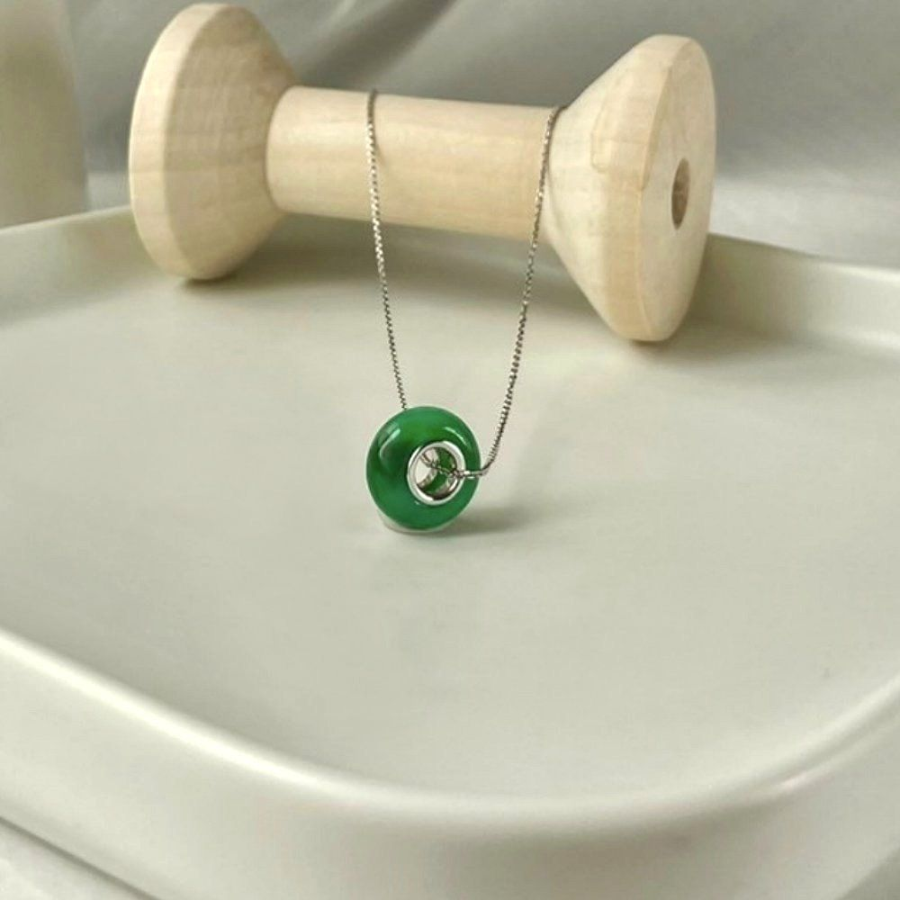 Icy Emerald Green Jadeite Pendant