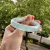 02 Icy Glacier Blue Jadeite Bangle #57mm 6 Icy Glacier Blue Jadeite Bangle #57mm
