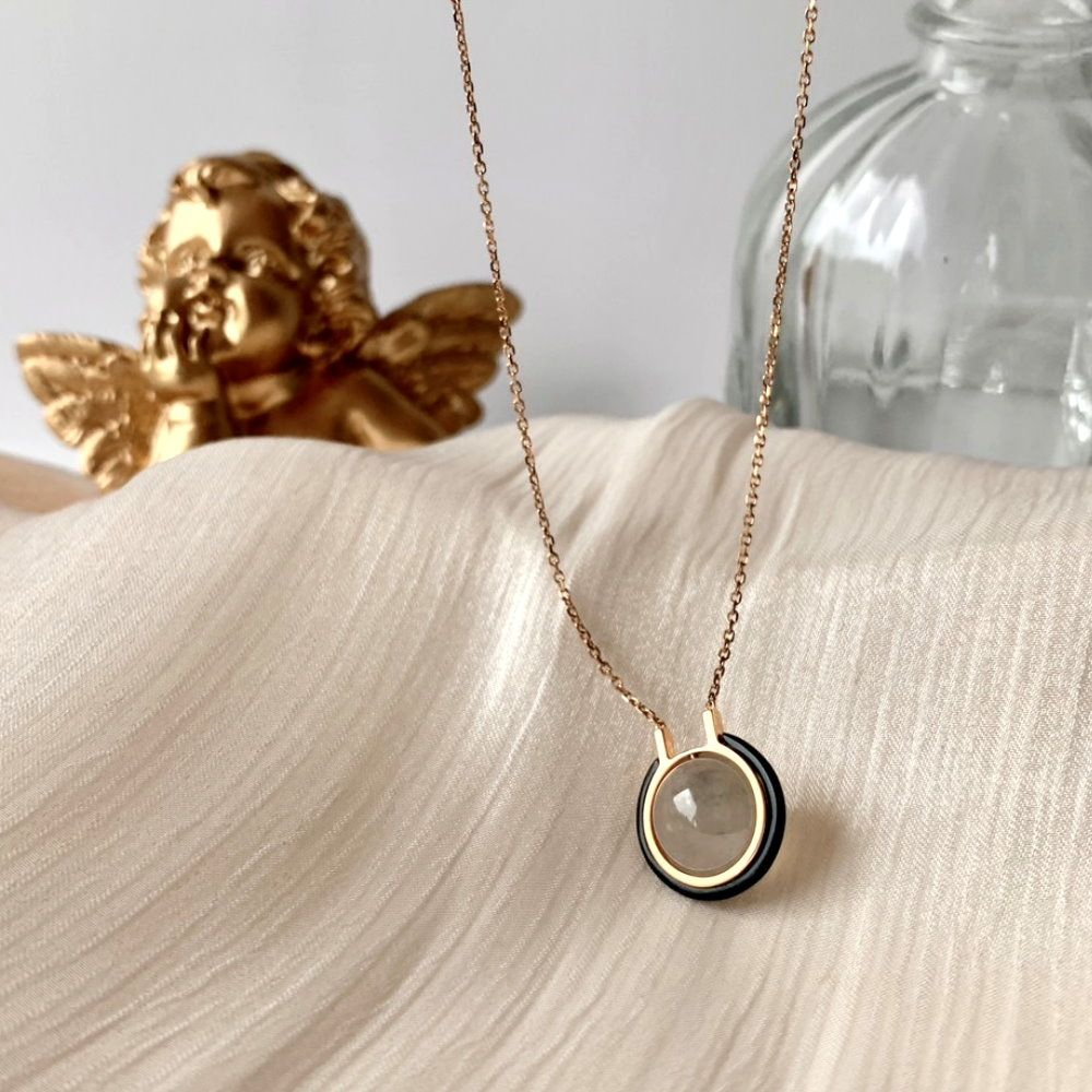 03 High Icy Champagne Round Bead Jadeite Necklace 4 High Icy Champagne Round Bead Jadeite Necklace