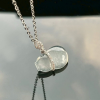 09 Old Mine Glass-Type Glossy White Jadeite Pendant Gourd 2 Old Mine Glass-Type Glossy White Jadeite Pendant Gourd